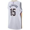 Män New Orleans Pelicans Tröja Jose Alvarado 15 Nike 2022-23 Association Edition Vit Swingman